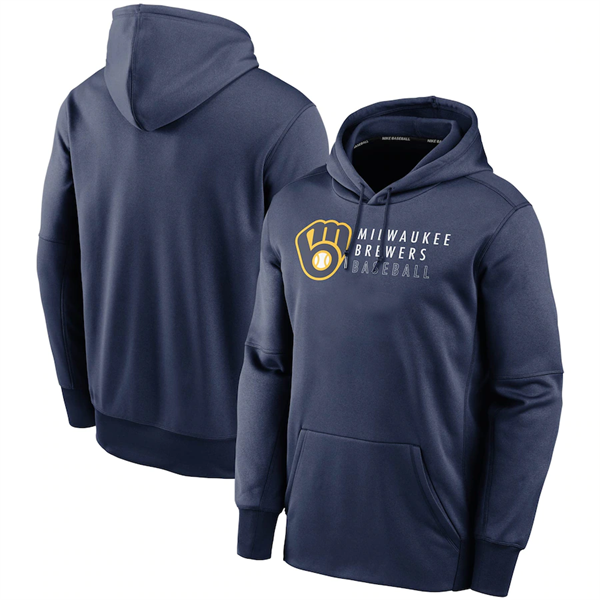 Men's Milwaukee Brewers Navy Hoodie Men's Milwaukee Brewers Navy Hoodie